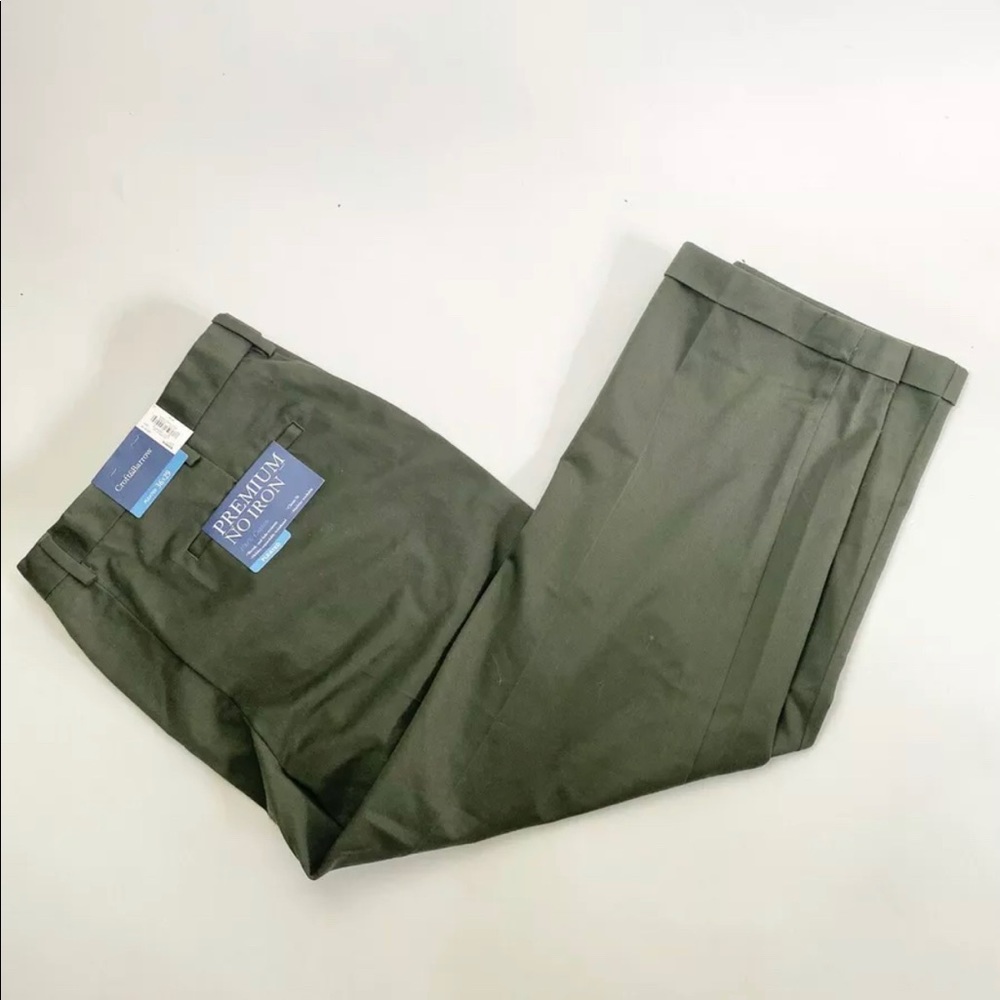Croft and Barrow Dress Khaki Pants 36x29 Pleated